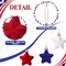 72 Pcs 1.18 Inch Velvet Patriotic Star Ornaments Decorations (Independence Day)